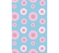 Cuaderno A5 Flores Rosas Pastel | Libreta de Puntos Dot Grid | Diseño Floral Sky Blue Aesthetic: Colección SHIHARU STUDIO - 110 páginas - Tapa Blanda Ilustrada