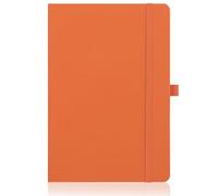 Cuaderno A5, Notebook Rayas Horizontales Libreta A5 100 Hojas (Naranja)