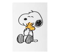 Erik Cuaderno A5 Snoopy – Punteado, cubiertas rígidas de felpa, marcapáginas y pegatinas, 192 págs