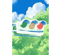 Cuaderno A5 Tokyo Summer Sky | Libreta de Puntos Dot Grid | Diseño Paisaje Anime Aesthetic: Colección SHIHARU STUDIO - 110 páginas - Tapa Blanda Ilustrada