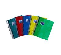 Cuaderno Oxfors Ebook Espiral 4 Tapa Extra Dura 8º 120F Cuadrado 5 mm Colores Surtidos Táctil