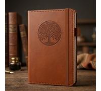 Cuaderno A6 de cuero de calidad, cuaderno de bolsillo portátil, , 200 páginas, ideal para de reuniones, notas de estudio, memorandos diarios y pequeños regalos de vacaciones