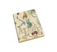 Cuaderno Alicia A6 Borde Dorado