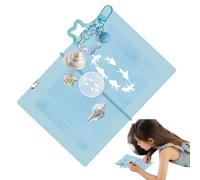 Cuaderno anillado pequeño - 5 anillos, cubierta de PVC transparente, hojas sueltas recargables | Diario y libro de cuentas manual | Para estudiantes, adultos, escuela, oficina, viajes, registros diari