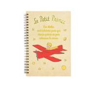 Cuaderno Anillas A5 El Principito Avion Relieve Y Brillo