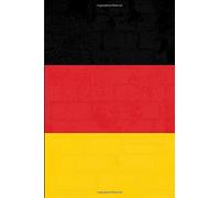 Cuaderno Bandera | Alemania: Cuaderno a rayas, 120 páginas, 15.2 x 22.9 cm, Tamaño A5, Diario de viaje, Cuaderno para la escuela/oficina