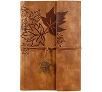 Cuaderno, bloc de notas papel Kraft en blanco, diario retro, suave, manual viaje, bonito libro for oficina, reuniones, negocios, viajeros, estudiantes, portátil(Brown,147 * 100mm)