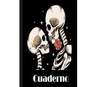 Cuaderno Calavera: Cuaderno de calaveras, cuaderno de papel rayado para la escuela, estudiantes, regalo para niños, niños, niñas, cuaderno de calaveras, amante de las calaveras