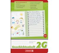 Cuaderno clase 2 para escribir historias, modelo 104599102, de la marca Brunnen (formato DIN A5, 16 páginas, líneas 2G)
