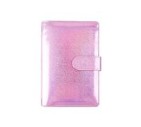 Cuaderno colorido A6 de hojas sueltas para planificación creativa, libro manual, color rosa