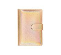 Cuaderno colorido A6 de hojas sueltas y manual de planificación creativa, color oro rosa