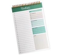 Cuaderno compacto con diseños de horarios y de escritura, respetuoso con la naturaleza, bloc de listas de tareas