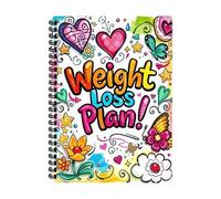 Cuaderno compacto de objetivos de fitness, diario de progreso motivacional para entrenamientos, planes de dieta, planificador de pérdida de peso
