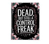 Cuaderno completo de planificador de fin de vida con humor para organizar posesiones y asuntos comerciales
