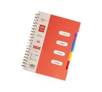 Cuaderno Con Borde De Bobina Grueso Tamaño B5 Con Divisores Para Organización Escolar Oficina Cuaderno Organizador Secciones Divididas Diario Escritura Permanente 25.000 Páginas