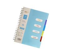 Cuaderno Con Borde De Bobina Grueso Tamaño B5 Con Divisores Para Organización Escolar Oficina Cuaderno Organizador Secciones Divididas Diario Escritura Permanente 25.000 Páginas