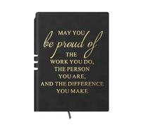 Cuaderno con cinta, marcapáginas, ranura para bolígrafo, 200 páginas, piel rayada, bloc de notas para diario, notas, cuaderno de bolsillo