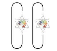 Cuaderno con diseño de árbol de la vida de los 7 chakras, banda elástica, marcapáginas con piedra de la suerte, marcador de página para diarios de viaje, paquete de 2