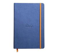Cuaderno con goma elástica Rhodia 118722 C Book Rhodiarama, 96 hojas, color azul zafiro A5