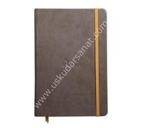 Clairefontaine ES Cuaderno con goma elástica Rhodia 118722 C Book Rhodiarama, 96 hojas, color marrón A5