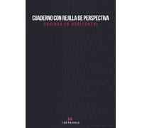 Cuaderno con rejilla de perspectiva: 2 puntos de fuga