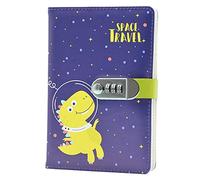 Cuaderno creativo de animales A5, cuaderno de piel sintética con contraseña, bloc de notas con cerradura, diario secreto personal para niñas, niños y estudiantes, 145 x 210 mm