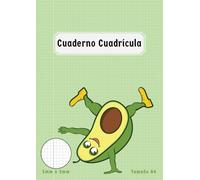 Cuaderno Cuadrícula 5 mm A4: 5x5 con Margen Grande para el Colegio para Niños de Primaria Secundaria | Libreta a Cuadros Matemáticas Fisica | 100 páginas | Verde