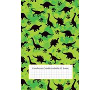 Cuaderno Cuadriculado 6mm A5: cuadricula 6x6 - 50 hojas - 100 páginas - cuaderno cuadriculado sin espiral - cuaderno cuadriculado pequeño - cuaderno ... libreta bonita pequeña - libreta dinosaurios