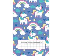 Cuaderno Cuadriculado 6mm A5: cuadrícula 6x6 - 50 hojas - 100 páginas - libreta cuadriculada sin espiral a5 - cuaderno cuadriculado pequeño - libreta ... - cuadricula 6mm - libreta infantil unicornio