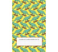 Cuaderno Cuadriculado 6x6 A5: Libreta Cuadriculada 6mm A5 de 100 Páginas con portada de Dinosaurios