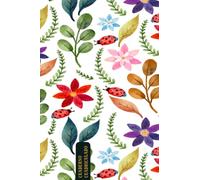 cuaderno cuadriculado a5 6mm: cuaderno cuadros grandes | cuadrícula 6x6 | cuaderno cuadriculado sin espiral | 60 hojas | 120 páginas | cuadricula 6mm | cubierta de flores
