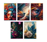 Cuaderno cuadriculado Brightart - A/4, varios tipos