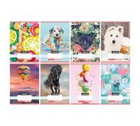 Cuaderno cuadriculado con lindos diseños - A5, varios modelos