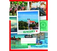 Cuaderno cuadriculado con patrón de país-ciudad - A4, varios modelos