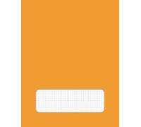 Cuaderno Cuadriculado Naranja: Formato grande 8,5" x 11", 50 hojas (100 páginas), ideal para apuntes, esquemas, tablas y gráficos (Cuadernos Académicos de Estudio)