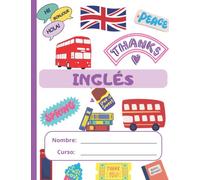 CUADERNO CUADROS INGLÉS: CUADERNO EN BLANCO PARA ASIGNATURAS