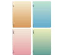 Cuaderno de 4 libros, cuaderno de registro de personalidad para estudiantes, aula, -A5, sin límites