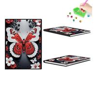 Cuaderno de 50 páginas A5 con diseño de mariposas para regalo de cumpleaños
