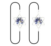 Cuaderno de 7 chakras, banda elástica, marcapáginas estrella de David, árbol de la vida, cristal de la suerte, lapislázuli, banda de lapislázuli, marcador de página, paquete de 2