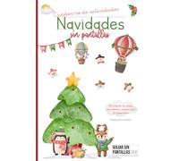Cuaderno de actividades: Navidades sin pantallas, para niños y niñas de primaria | +80 páginas de juegos |: Libro manejable para llevar de viaje a ... de pantallas en transporte, cenas y esperas