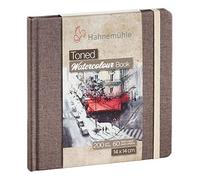 Cuaderno de acuarela Hahnemühle Toned Watercolour Book 200g/m², 30 hojas, grano fino, 14x14 cm, beige