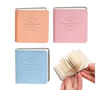 Cuaderno de acuarela | Juego de 3, 5,08 x 5,08 cm, portátil - Bloc de papel acuarela tamaño de bolsillo - para clases de arte, viajes, escuela, dibujo, bosquejo, adultos, adolescentes,