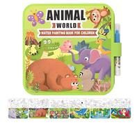 Cuaderno De Acuarela | Juegos Educativos Reutilizables,Juguetes De Viaje Cuaderno De Acuarela Para,para Navidad Cumpleaños Niños Niñas Escuela Aula Viaje Avión