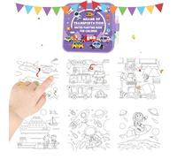 Cuaderno de acuarela para colorear - Accesorios de pintura reutilizables Portátiles lindos dibujos animados | Cuaderno de práctica de acuarela - para casa, viaje, coche, escuela, , cumpleaños