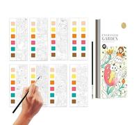 Cuaderno De Acuarela | Proyectos de Pintura Portátil para,Aprendizaje Creativo 4-8 Años Casa Viajes Ocio