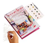 Cuaderno De Acuarelas - Kit De Acuarela Plegable | Suministros Portátiles Para Dibujar Y Colorear | Actividad Artesanal Creativa Para Niños Adultos | Juego De Pintura Para Diario, Aula, Hogar Y Ocio