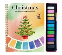Cuaderno De Acuarelas | Libros De Para Adultos Con 12 Colores | Kit Materiales Arte Para Dibujo Aprendizaje Hogar Escuela Curso Arte
