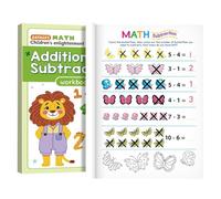 Cuaderno de adiciones y restas | 64 páginas de ejercicios educativos y divertidos | Herramientas educativas para matemáticas en la escuela infantil | para clase, casa, viaje, de