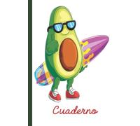 Cuaderno de aguacate: Cuaderno de aguacate, cuaderno de papel rayado para la escuela, estudiantes, regalo para niños, niñas, adolescentes y amantes de los gatos.
