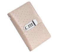 Cuaderno de ahorro de dinero, piel sintética, planificador de presupuesto, bloqueo de contraseña, organizador de efectivo de 100 sobres, carpeta de desafío de ahorros, para viajes en casa